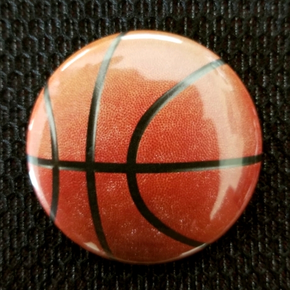 Other - 2.25 inch basketball button badge pin